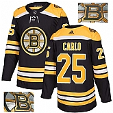 Bruins 25 Brandon Carlo Black With Special Glittery Logo Adidas Jersey,baseball caps,new era cap wholesale,wholesale hats
